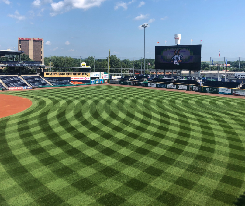 game day fields mowing patterns